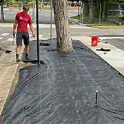 Weed control tarp